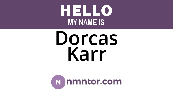 Dorcas Karr