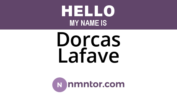 Dorcas Lafave