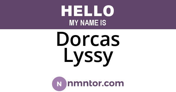 Dorcas Lyssy