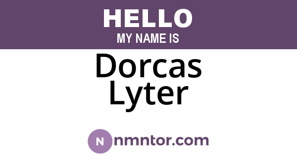 Dorcas Lyter
