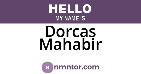 Dorcas Mahabir