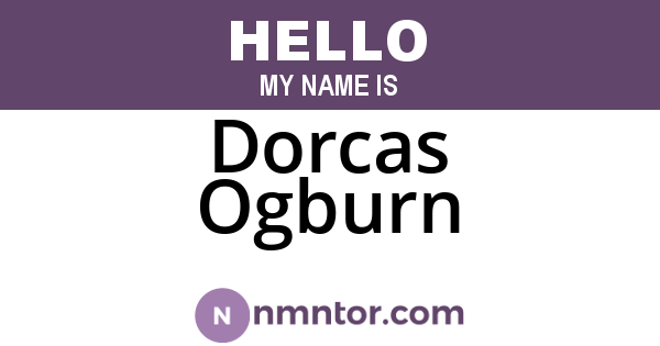 Dorcas Ogburn