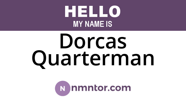 Dorcas Quarterman