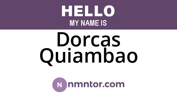 Dorcas Quiambao
