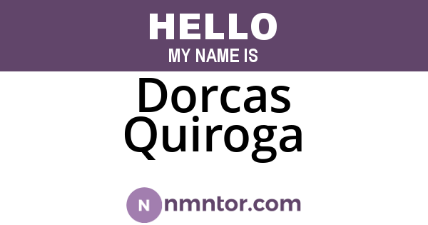 Dorcas Quiroga