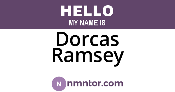 Dorcas Ramsey