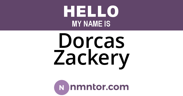 Dorcas Zackery