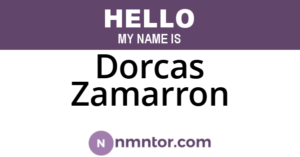 Dorcas Zamarron