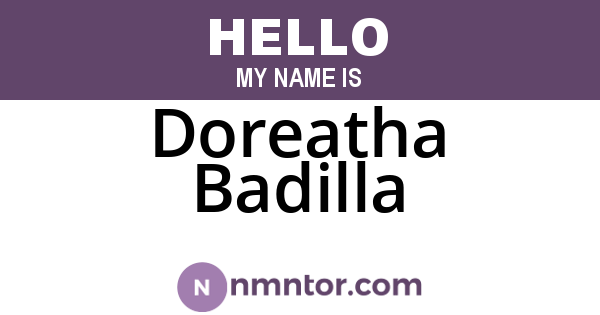 Doreatha Badilla