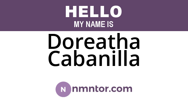 Doreatha Cabanilla