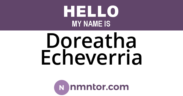Doreatha Echeverria