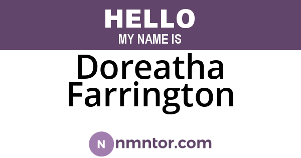 Doreatha Farrington