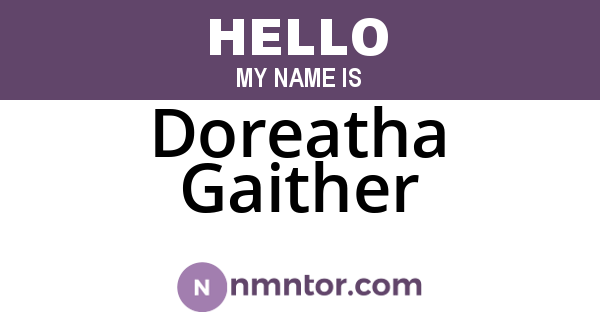 Doreatha Gaither
