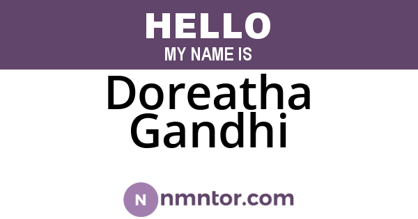 Doreatha Gandhi