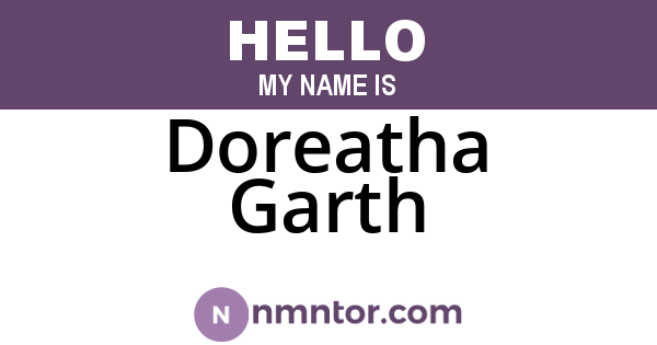 Doreatha Garth
