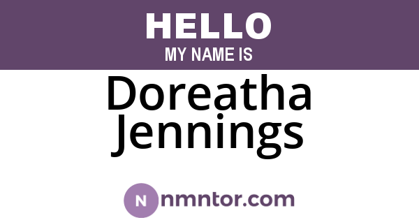 Doreatha Jennings