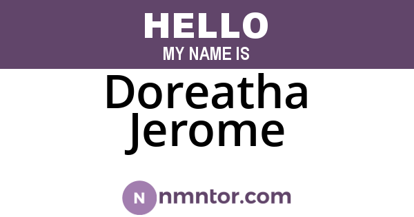 Doreatha Jerome