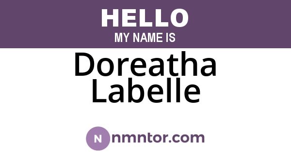 Doreatha Labelle
