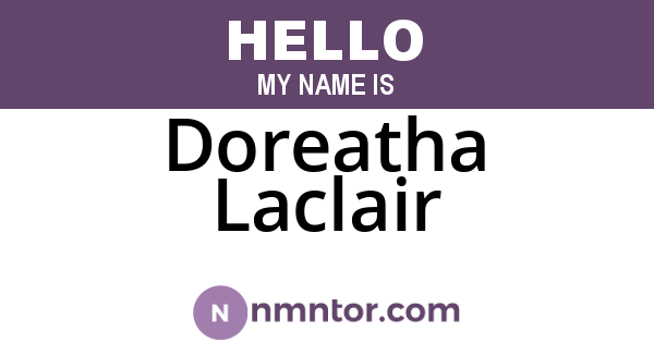 Doreatha Laclair