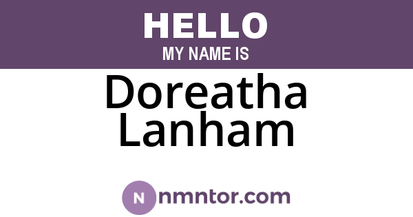 Doreatha Lanham