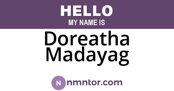 Doreatha Madayag