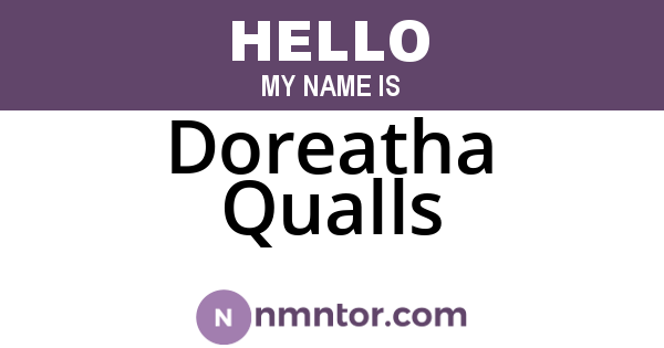 Doreatha Qualls