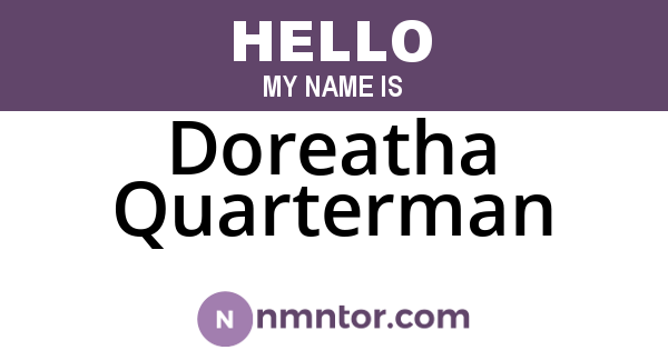 Doreatha Quarterman