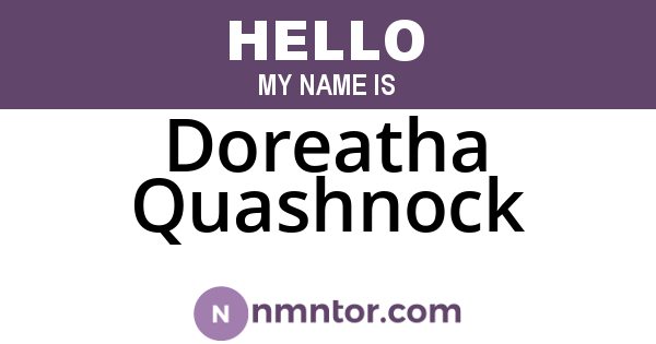 Doreatha Quashnock