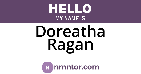 Doreatha Ragan