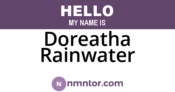Doreatha Rainwater