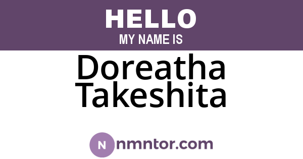 Doreatha Takeshita