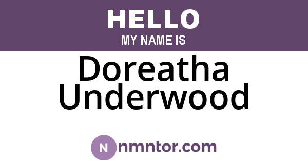 Doreatha Underwood
