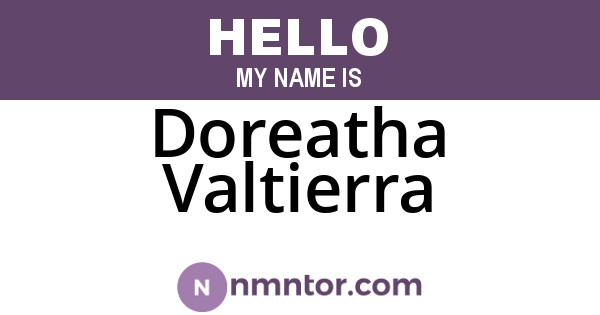 Doreatha Valtierra