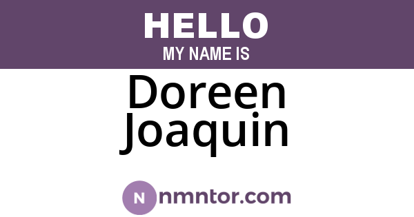 Doreen Joaquin