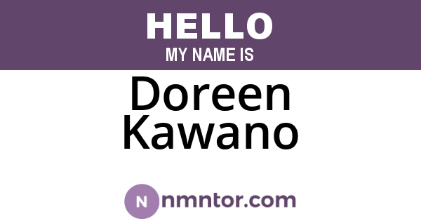 Doreen Kawano
