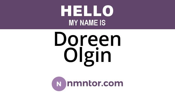 Doreen Olgin