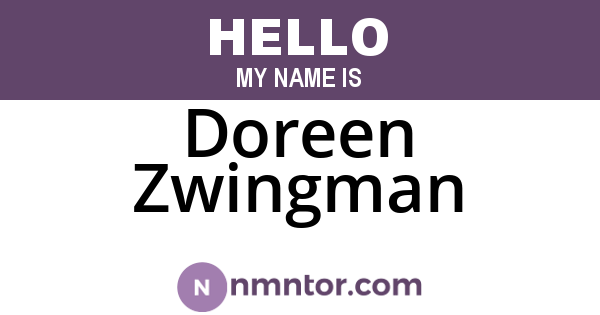 Doreen Zwingman