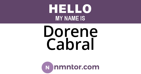 Dorene Cabral