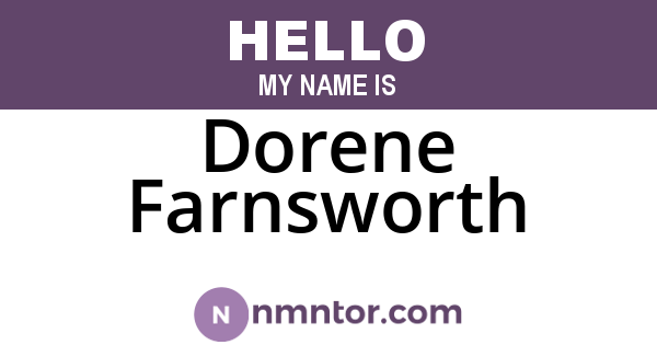 Dorene Farnsworth