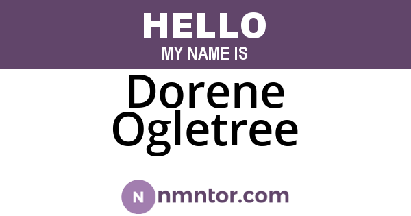 Dorene Ogletree