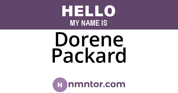 Dorene Packard