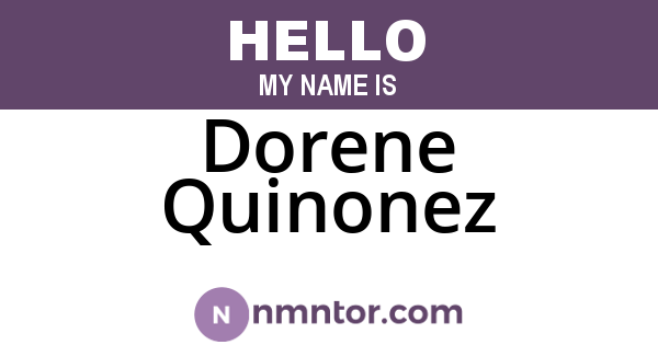 Dorene Quinonez