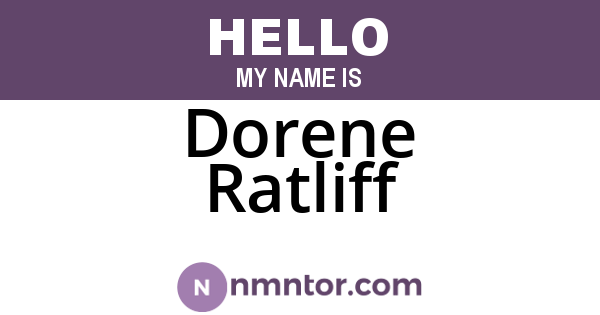 Dorene Ratliff