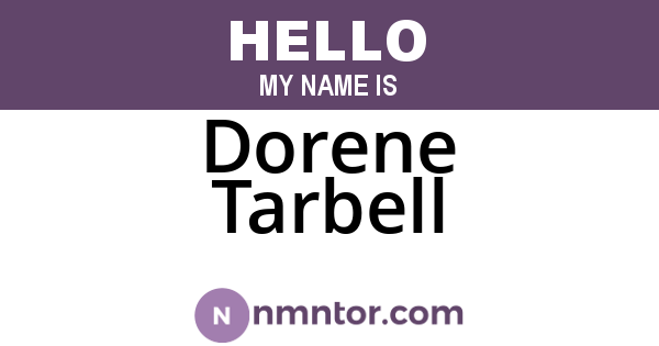 Dorene Tarbell
