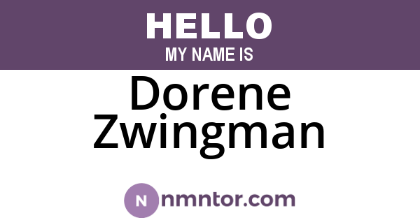 Dorene Zwingman
