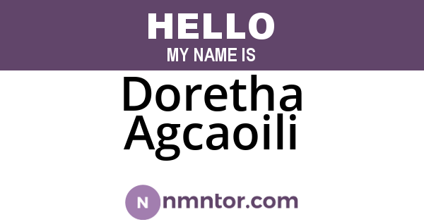 Doretha Agcaoili