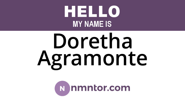 Doretha Agramonte