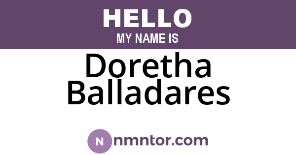 Doretha Balladares
