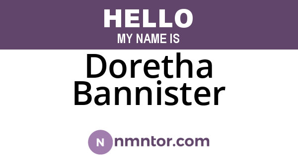Doretha Bannister