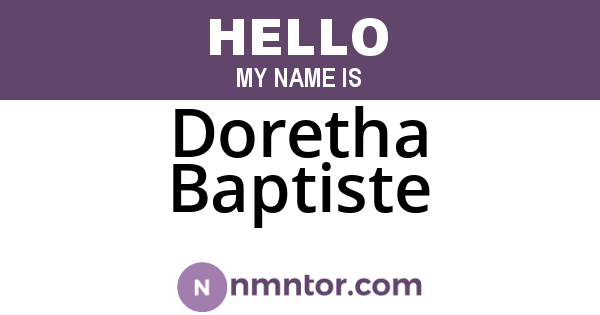 Doretha Baptiste